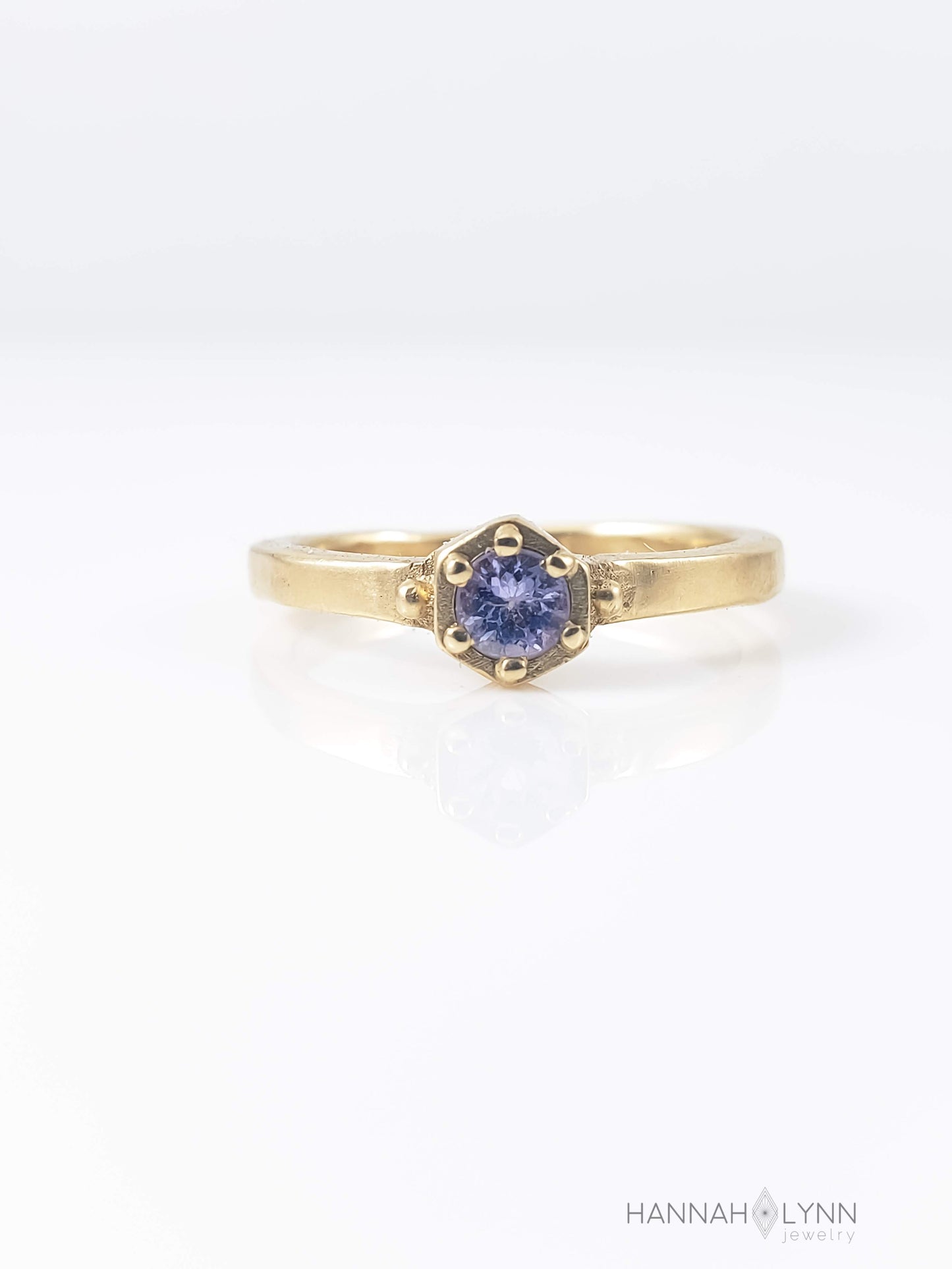 Tanzanite Hexagon Ring
