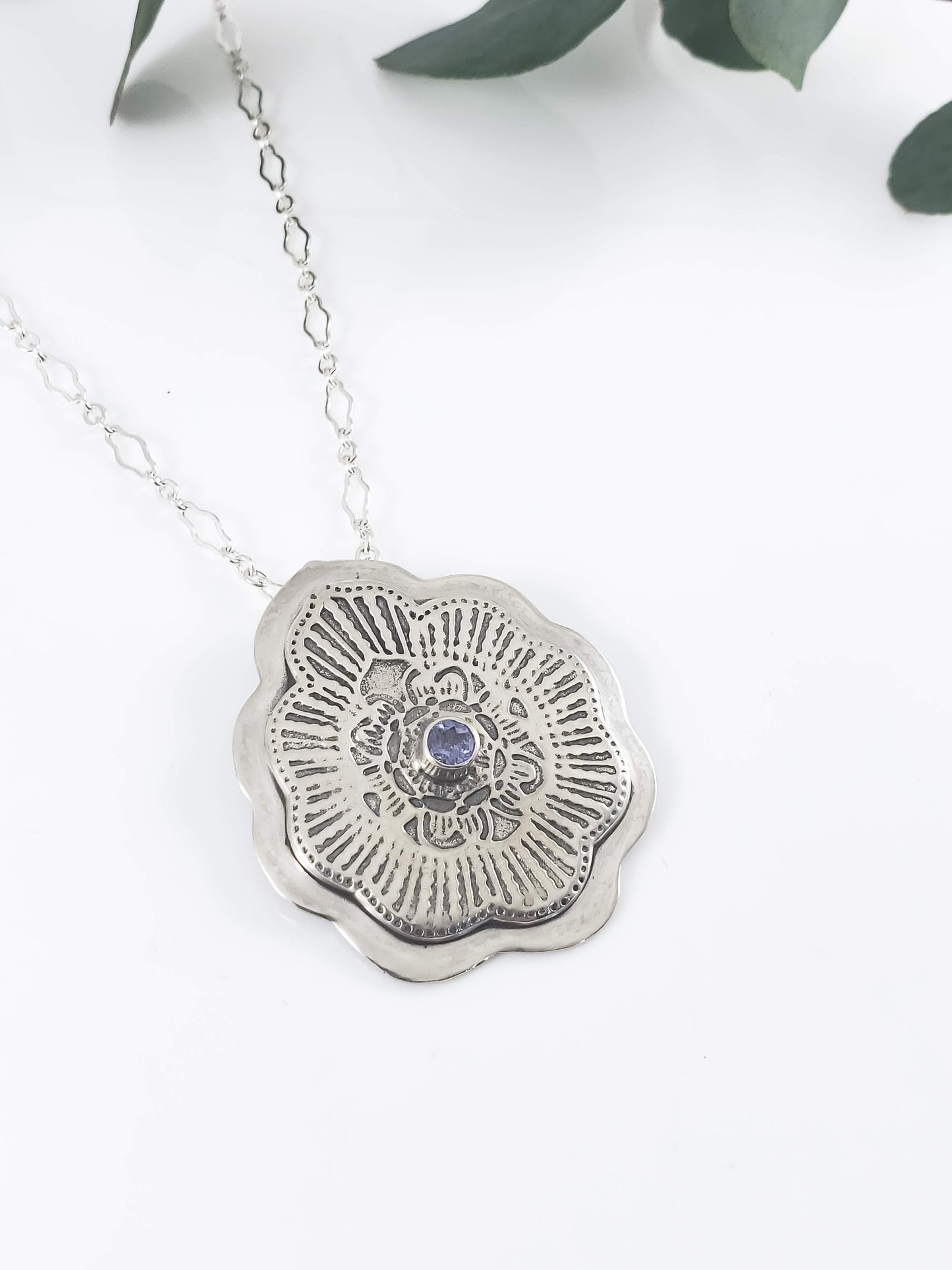 Tanzanite Mandala Necklace