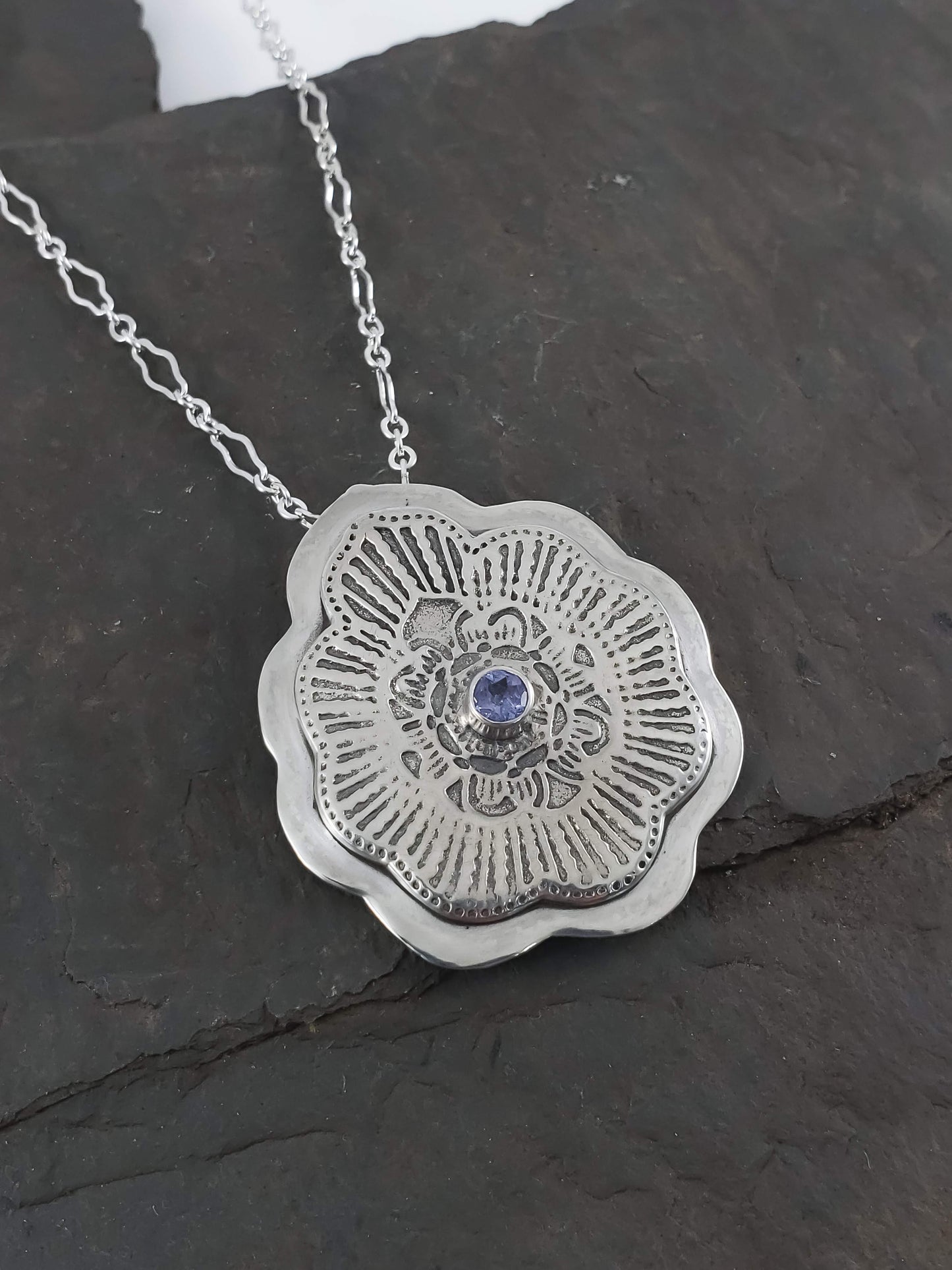 Tanzanite Mandala Necklace