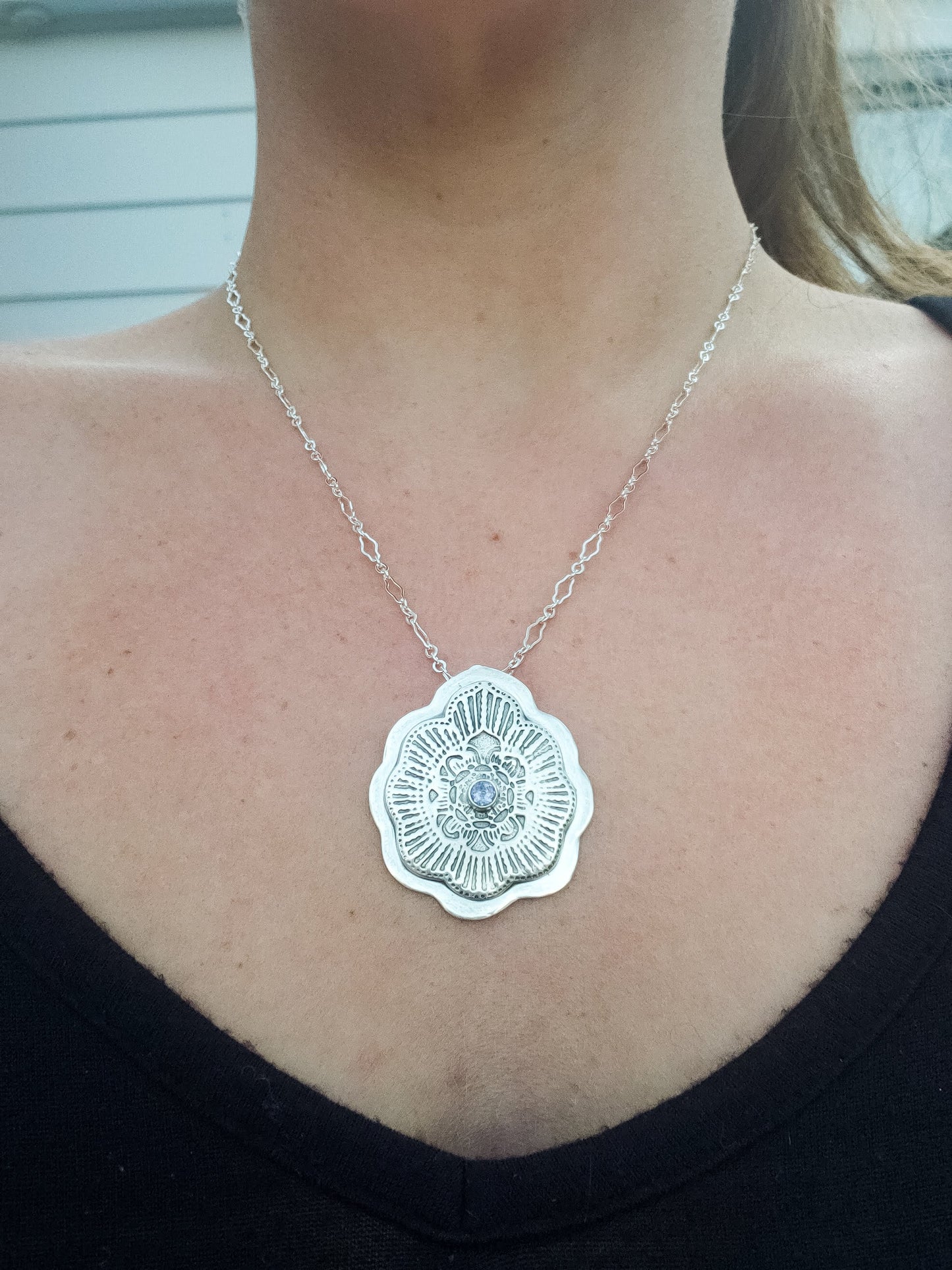 Tanzanite Mandala Necklace