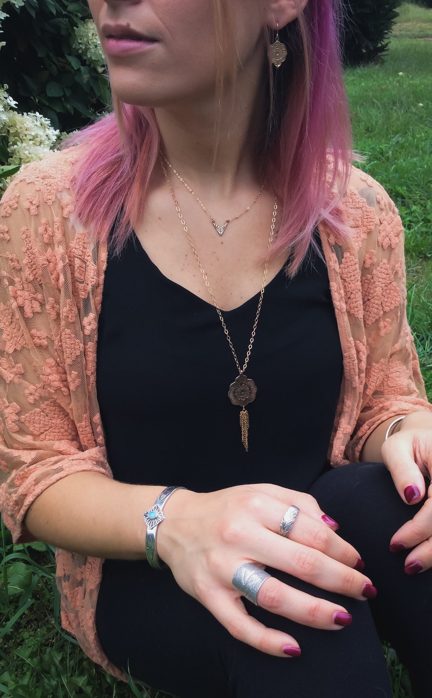 Geometric Chevron Necklace