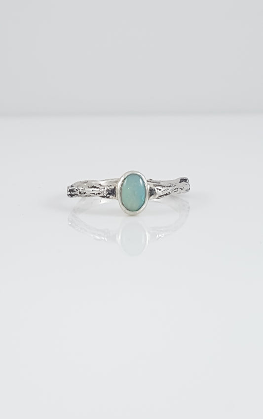Opal Branch Band Ring