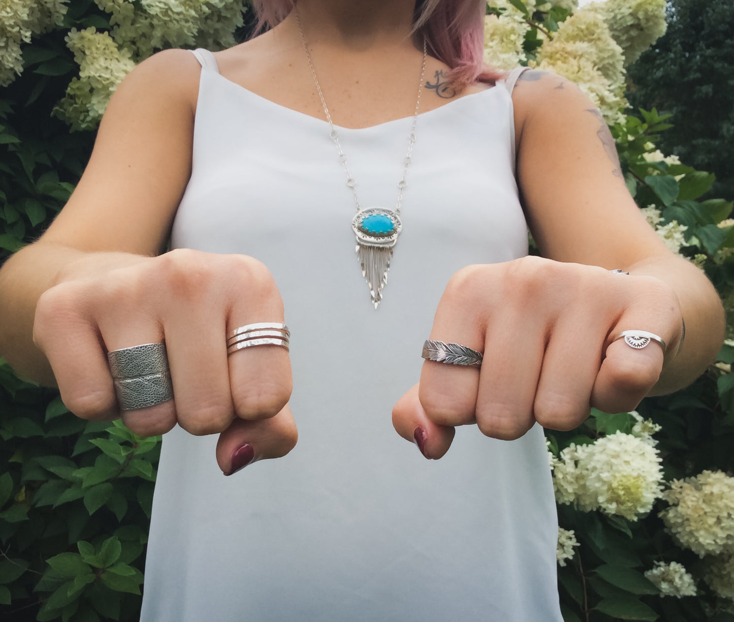 Sunburst Stacking/ Midi Ring