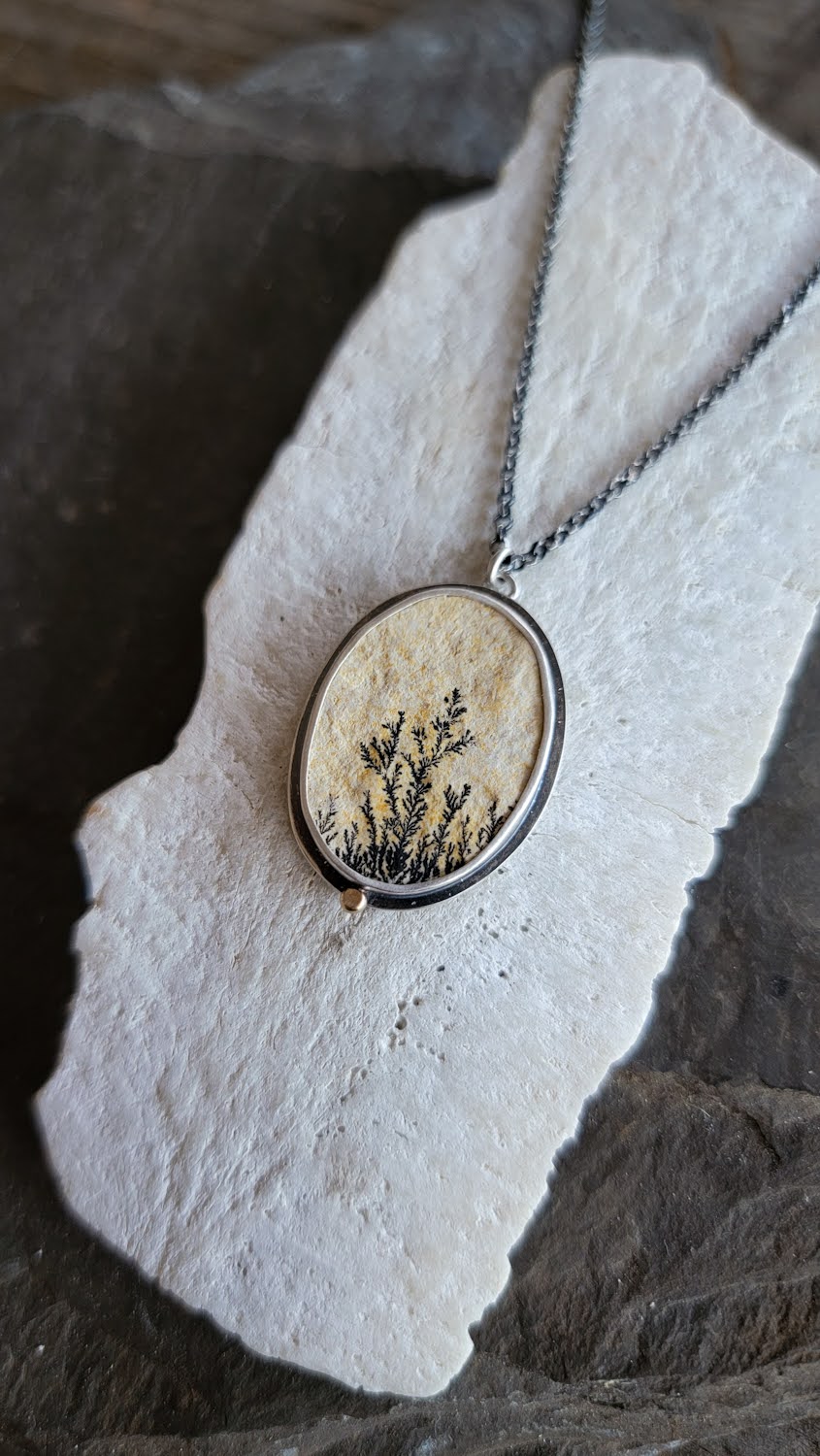 Dendritic Limestone Necklace