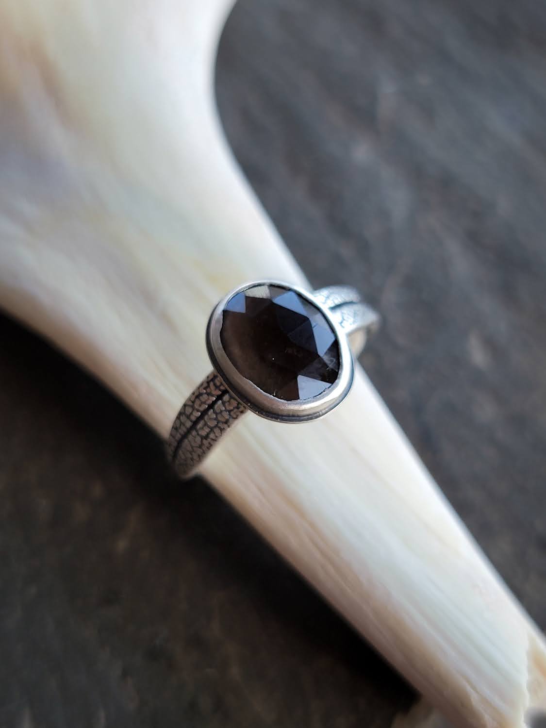 Smoky Quartz Rosemary Ring