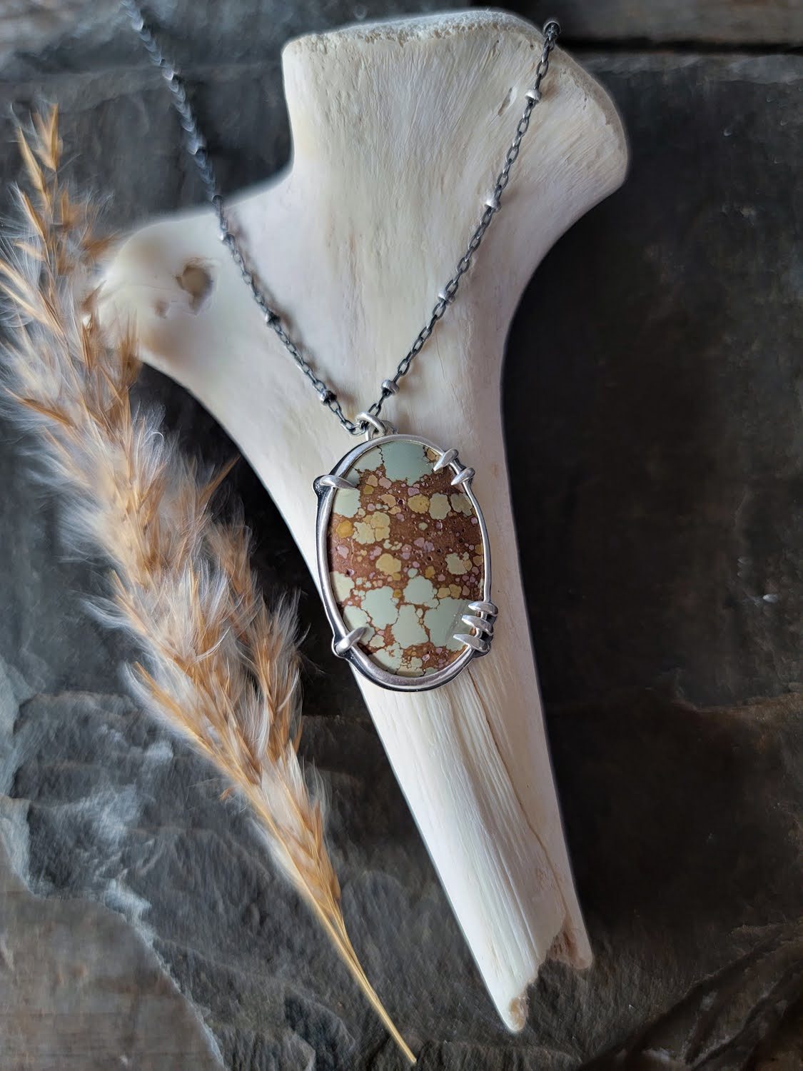 Sand Hill Turquoise Prong Necklace