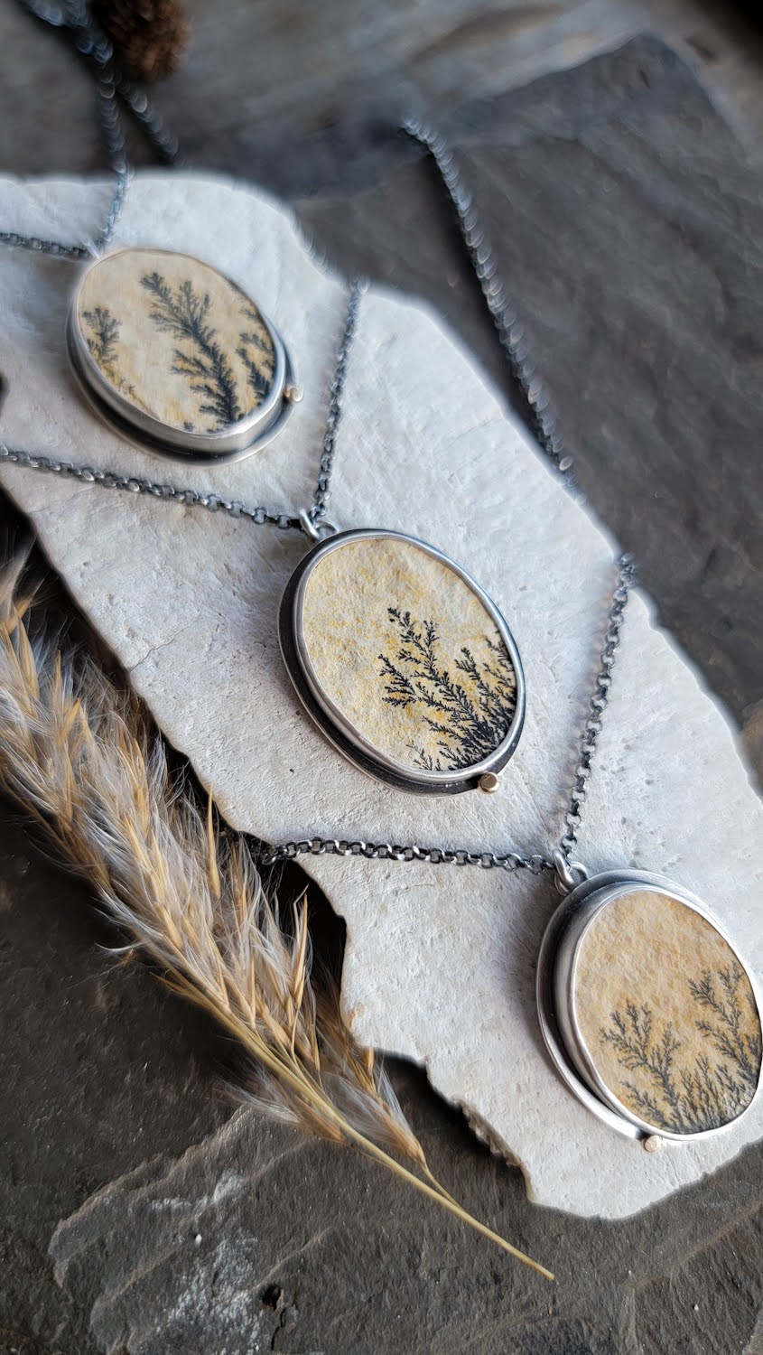 Dendritic Limestone Necklace