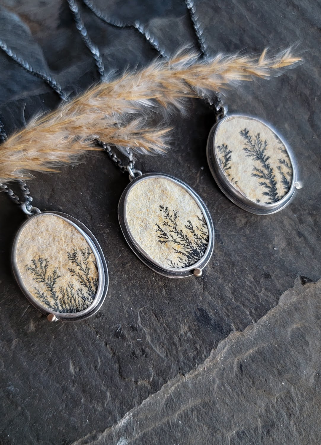 Dendritic Limestone Necklace