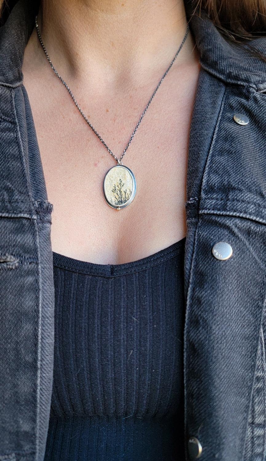 Dendritic Limestone Necklace