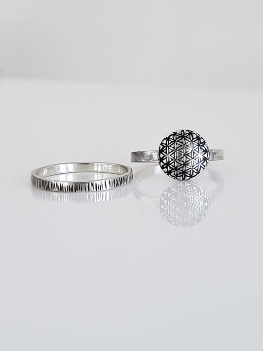 Flower of Life Ring- Custom Order Reserved for Allison