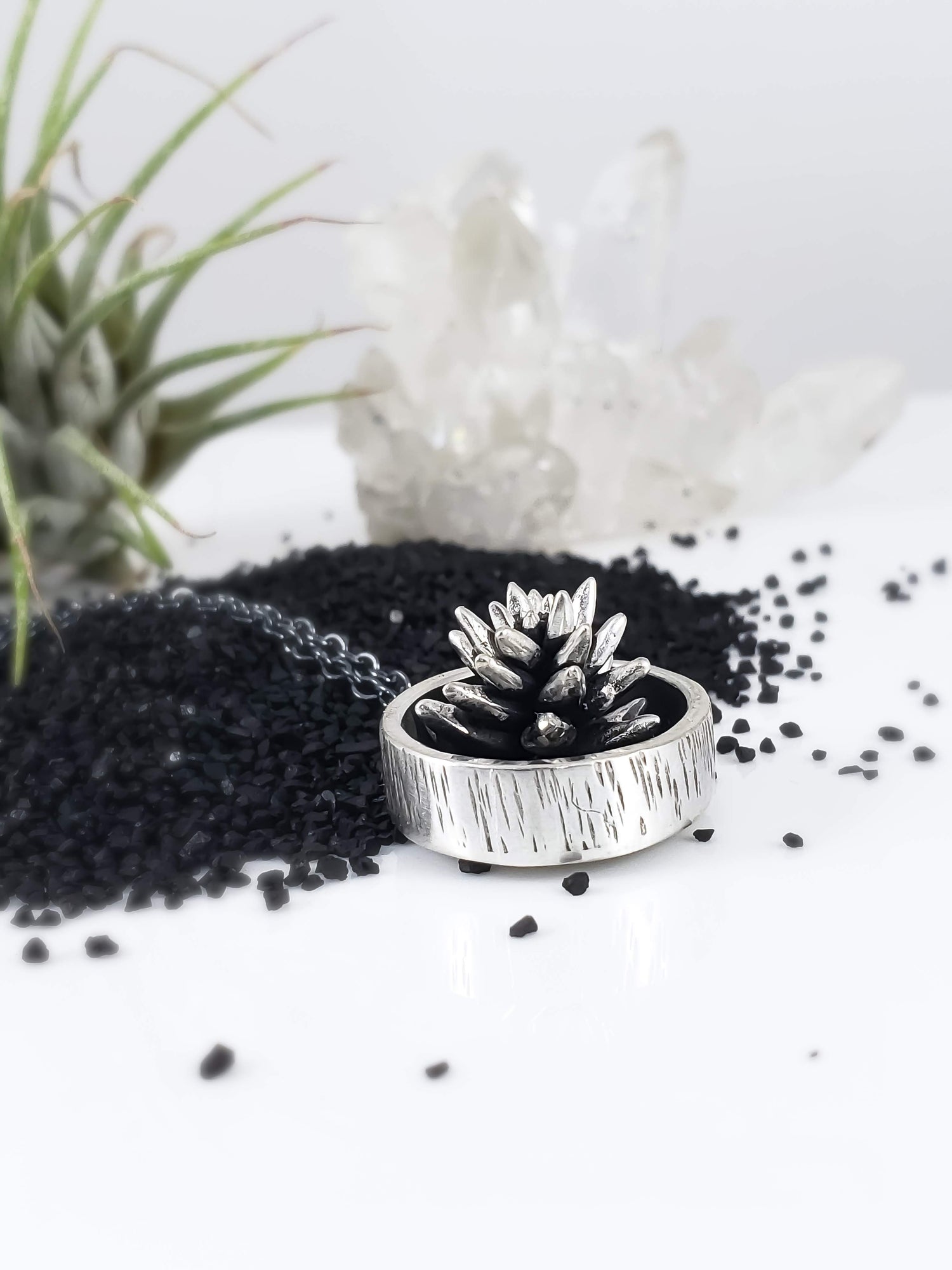 plant pot necklace Birch Pot Succulent Necklace – Hannah Lynn Jewelry