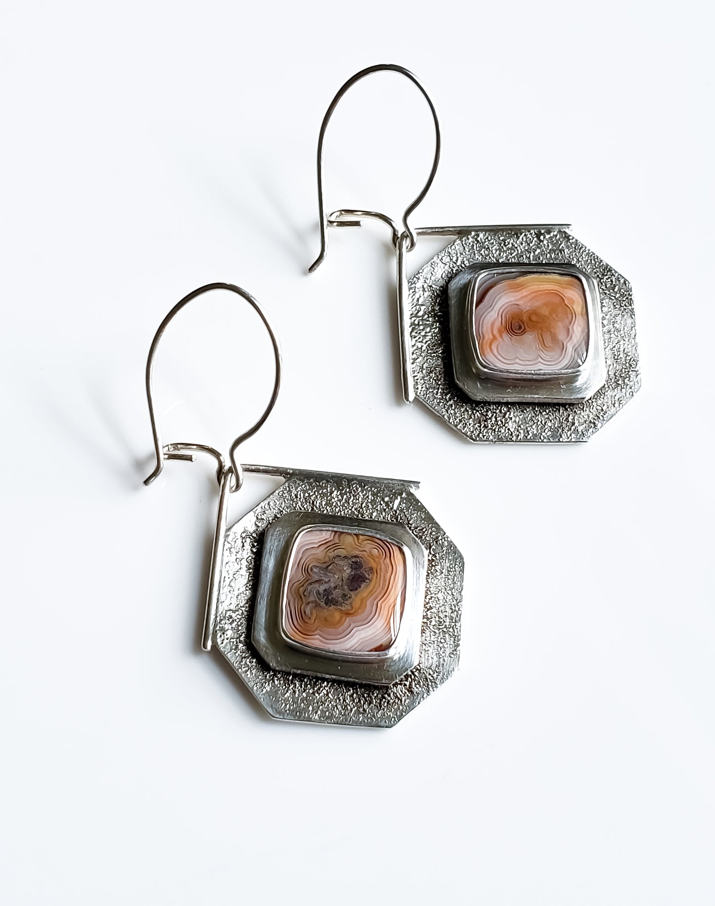 Crazy Lace Agate "Grit" Earrings