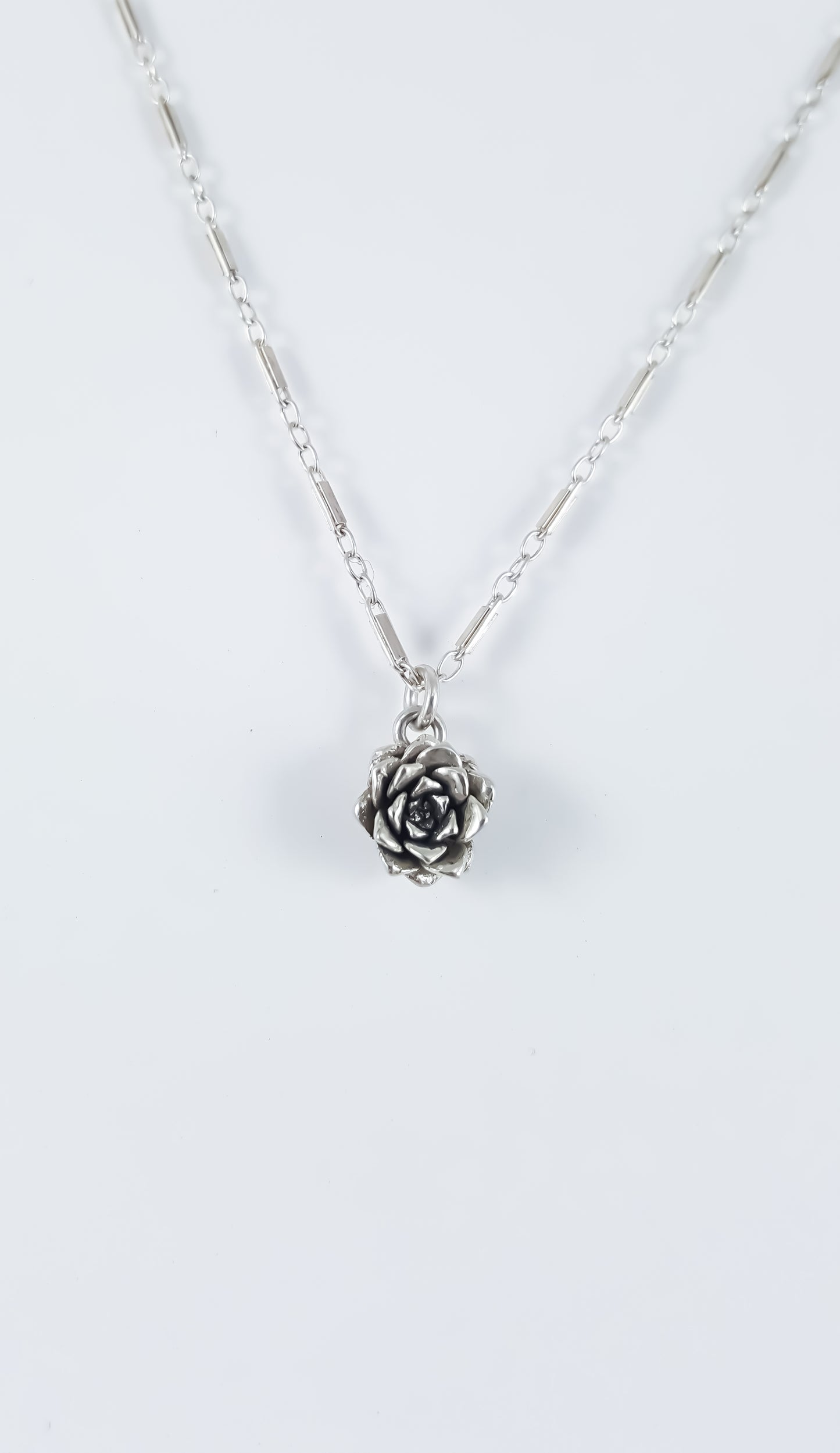 Dainty Succulent Bud Necklace