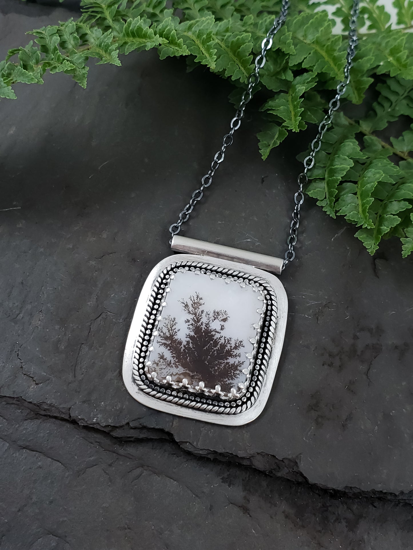 Dendritic Agate Necklace