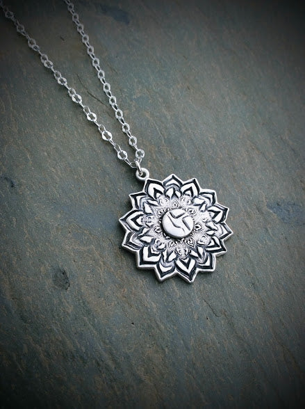 Disco Biscuits Floral Mandala Necklace