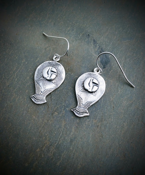 Disco Biscuits Hot Air Balloon Earrings