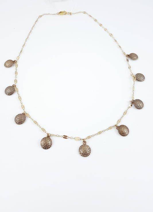Flower of Life Coin Necklace