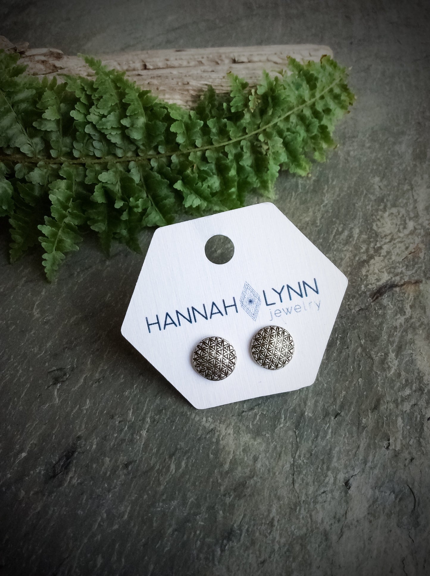 Flower of Life Stud Earrings