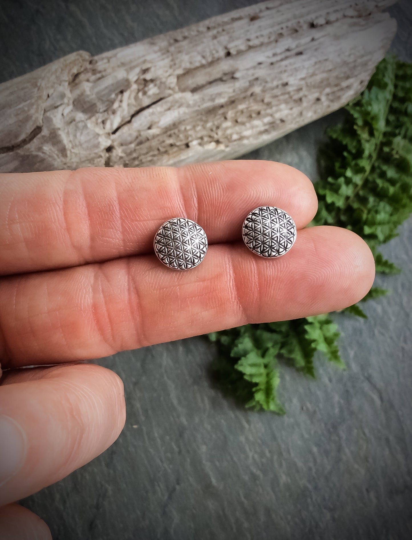 Flower of Life Stud Earrings