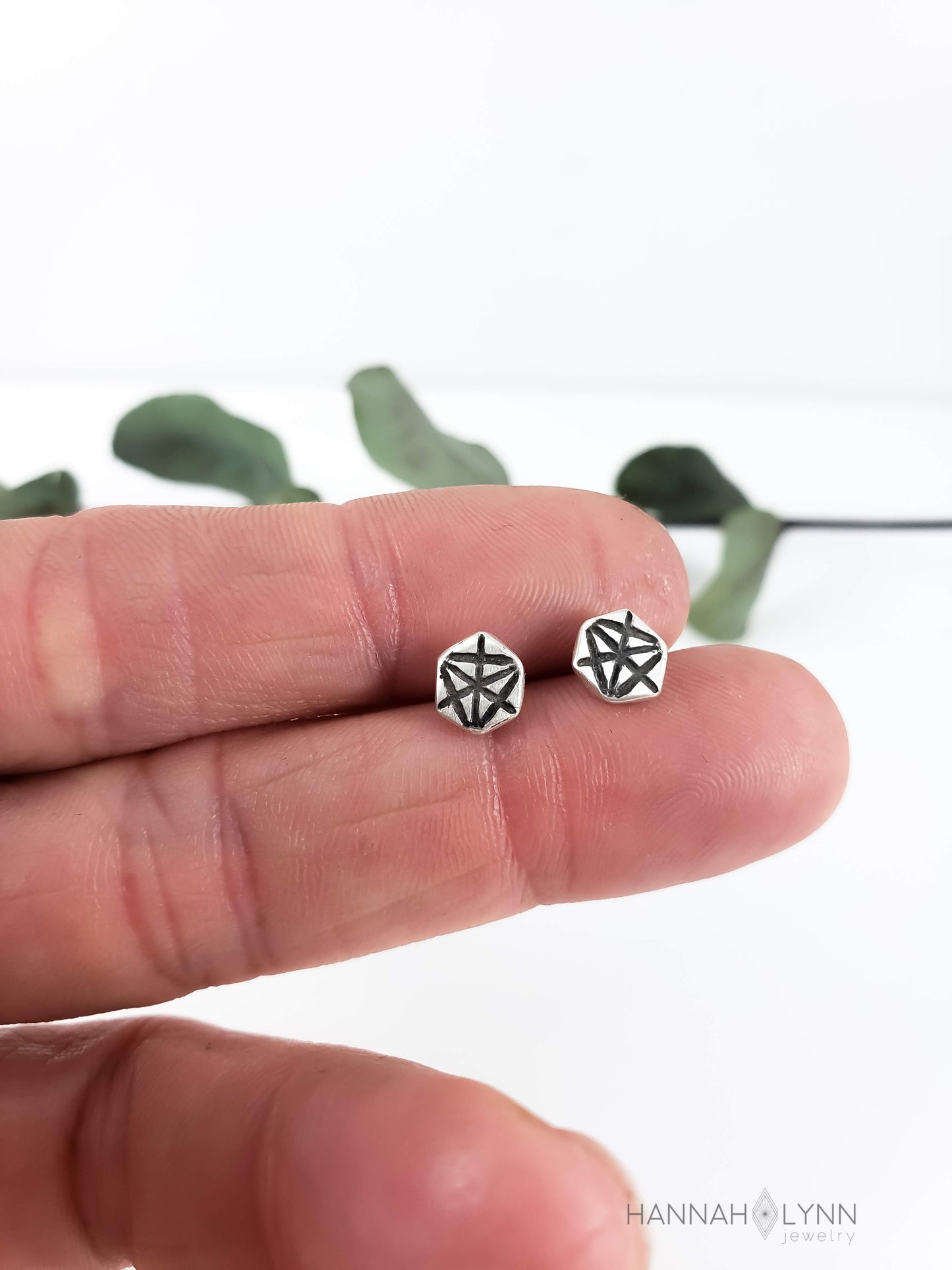 Geometric Merkaba Stud Earrings