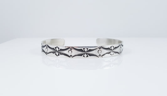 Hand Stamped Southwestern Cuff Bracelet