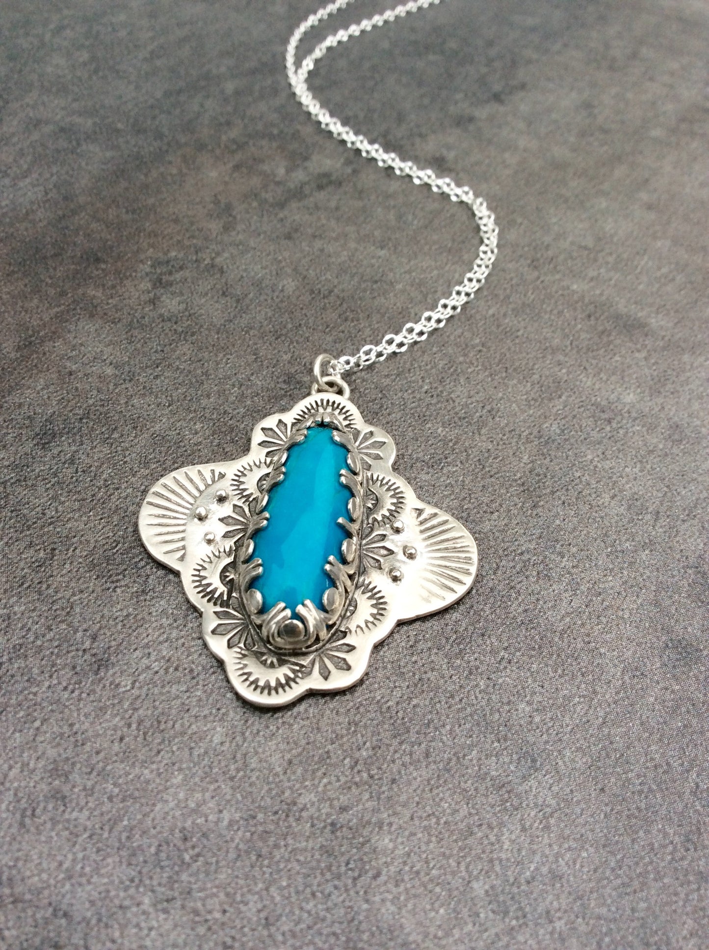 Artisan Sleeping Beauty Turquoise Necklace