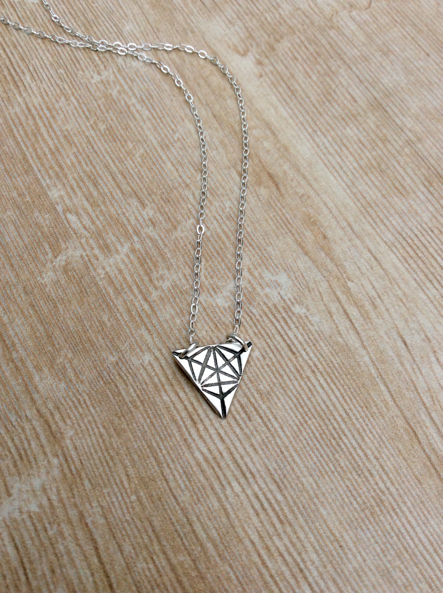Sacred Geometry Triangle Merkaba Necklace