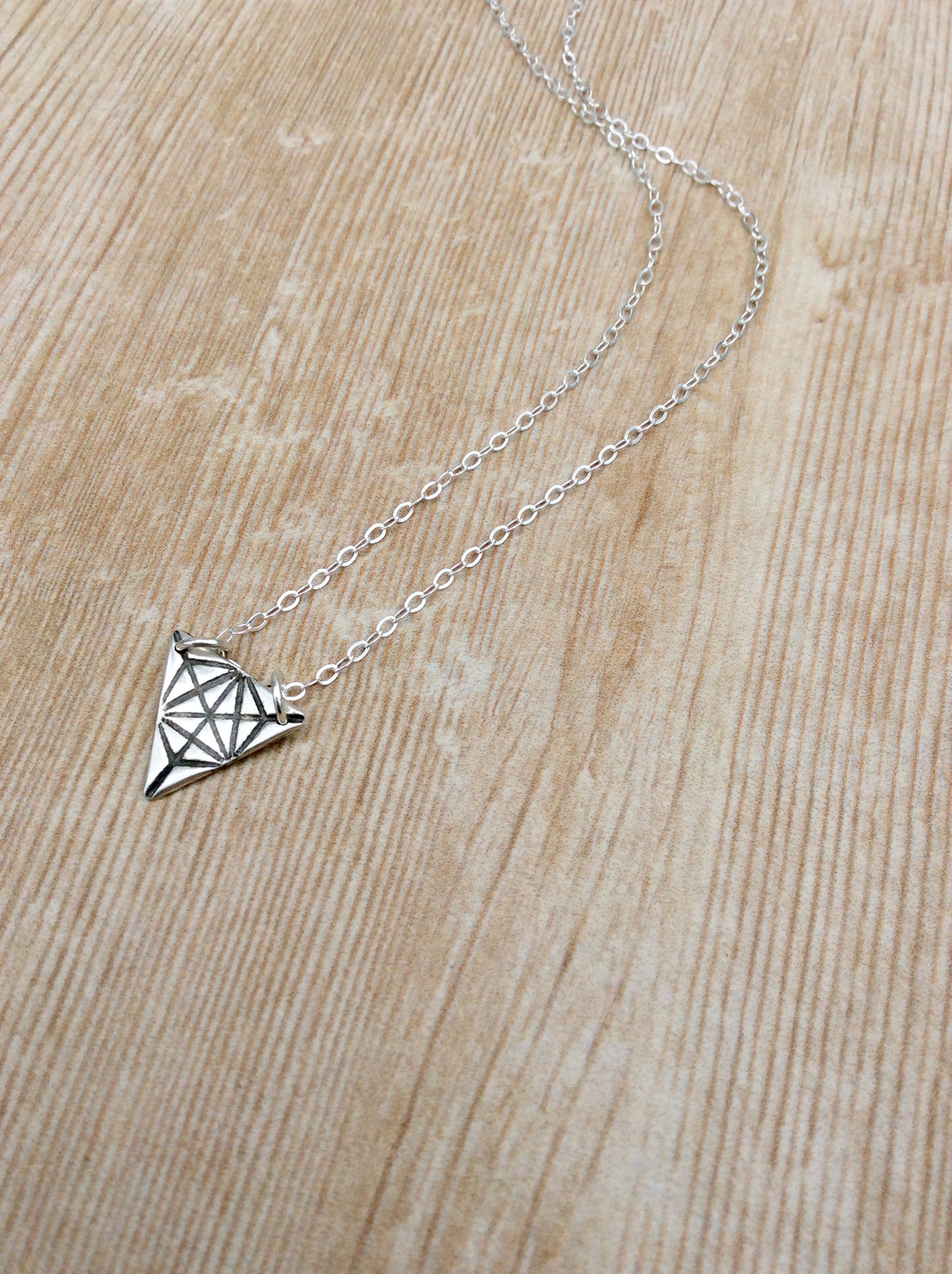 Sacred Geometry Triangle Merkaba Necklace