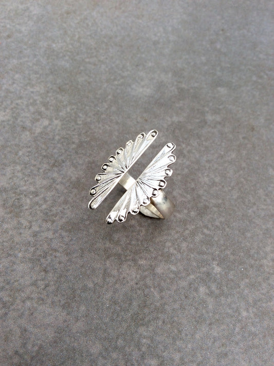 Handmade Open Channel Fan Ring