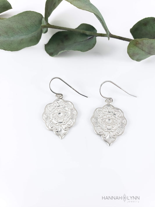 Mandala Drop Earrings