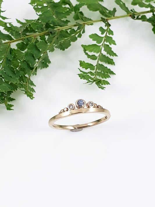 Montana Sapphire Diamond Ring