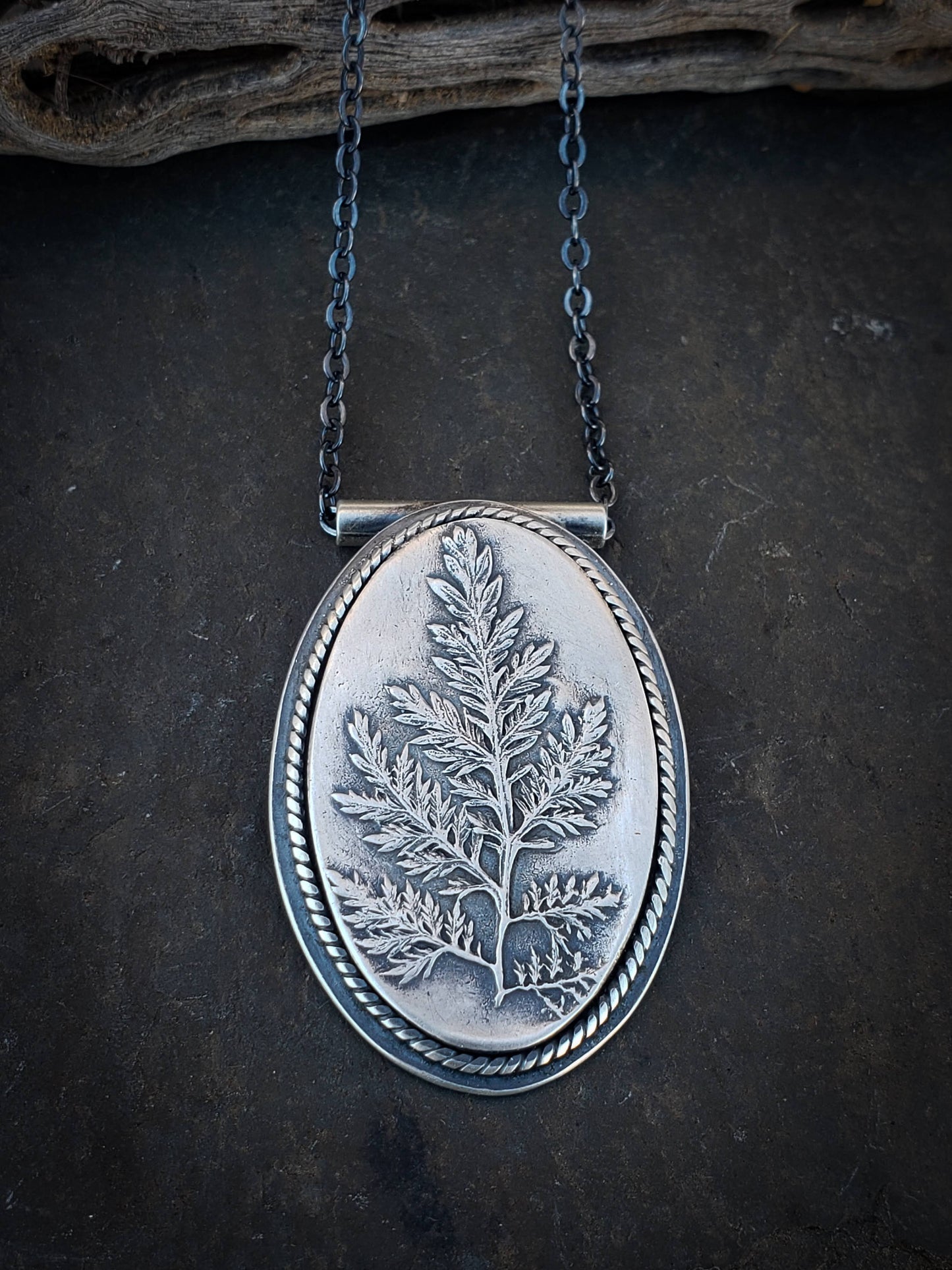 Botanical Picture Frame Necklace - Style 4