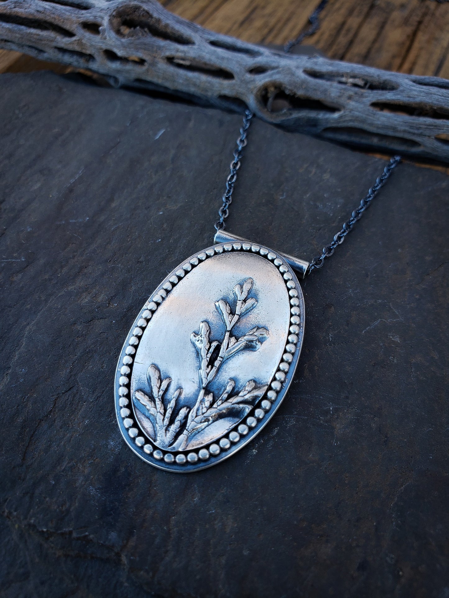 Botanical Picture Frame Necklace - Style 5