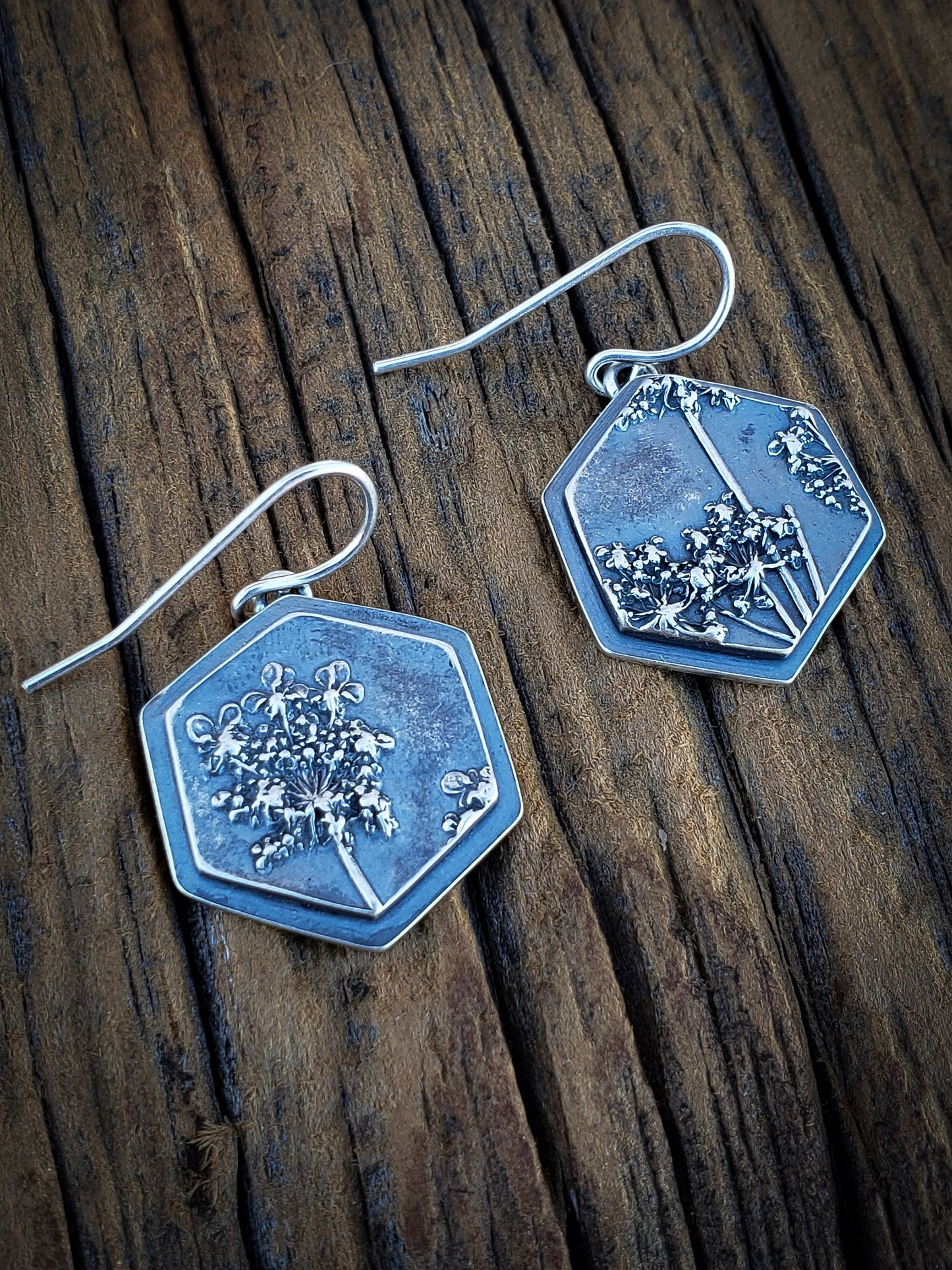 Botanical Earrings - Hexagon