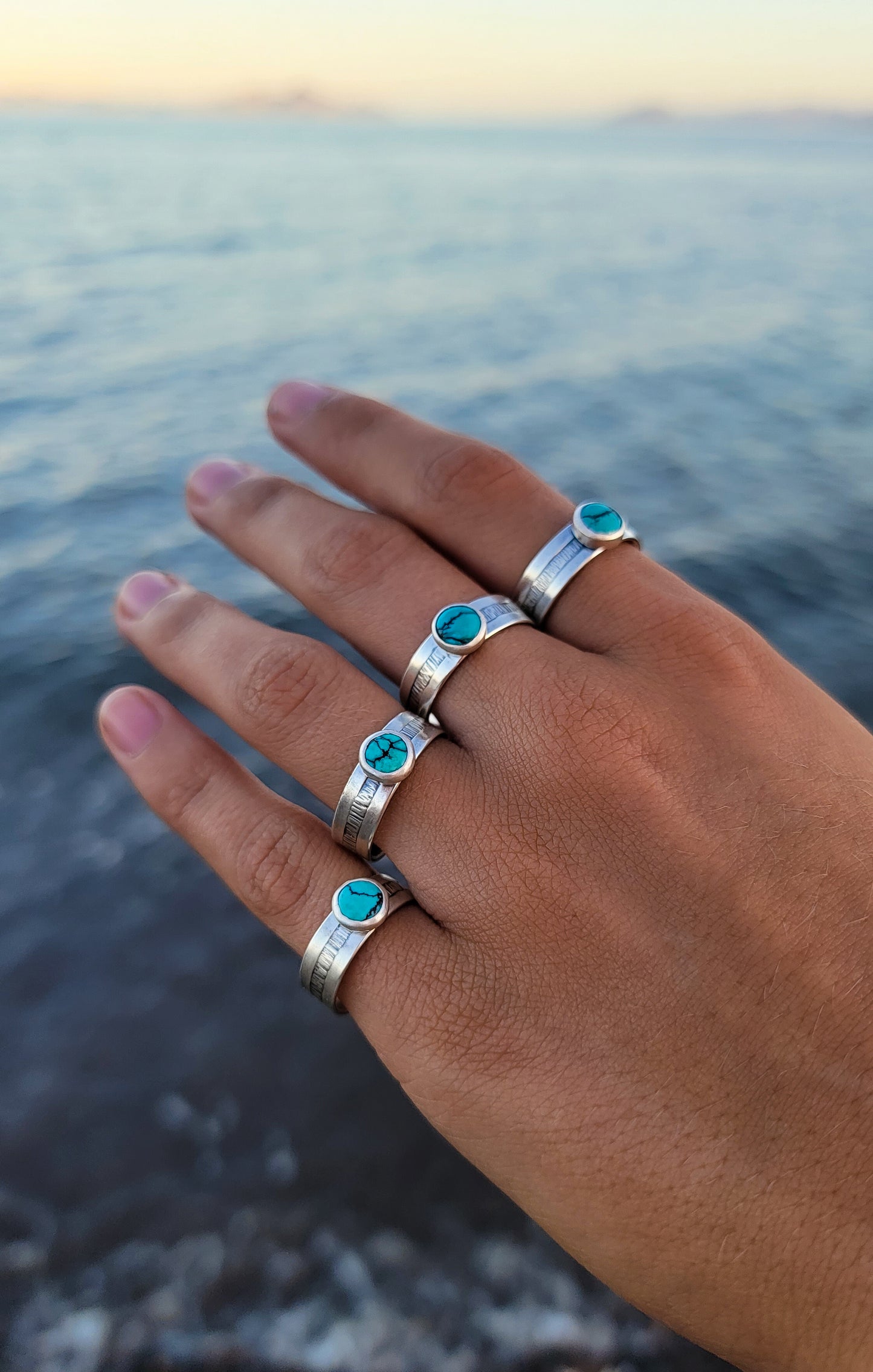 Triple Band Turquoise Ring