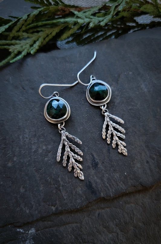 Emerald Cedar Earrings