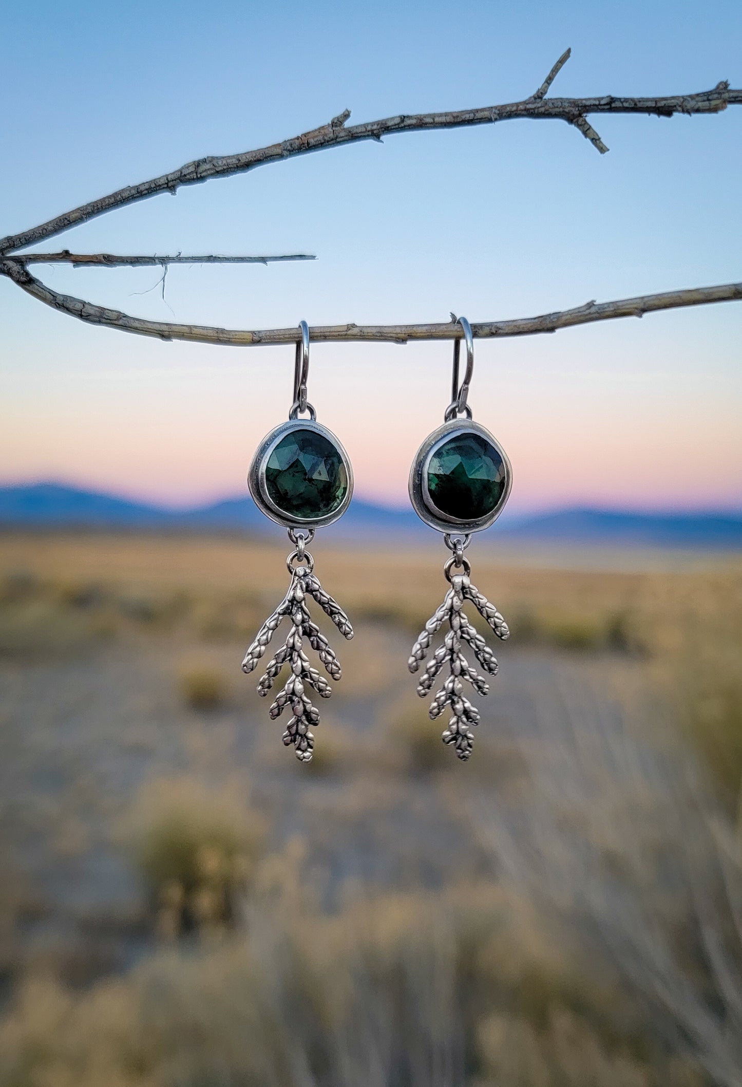 Emerald Cedar Earrings