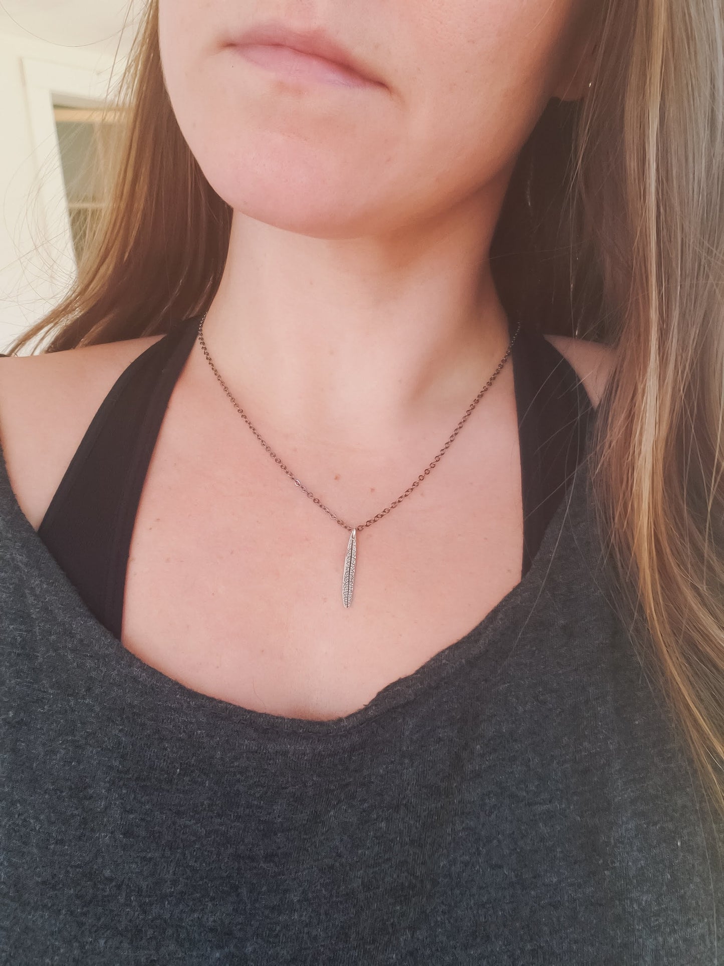 Rosemary Leaf Spike Necklace
