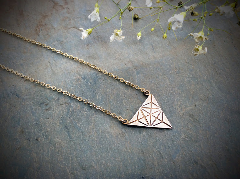 Triangle Merkaba Necklace Large