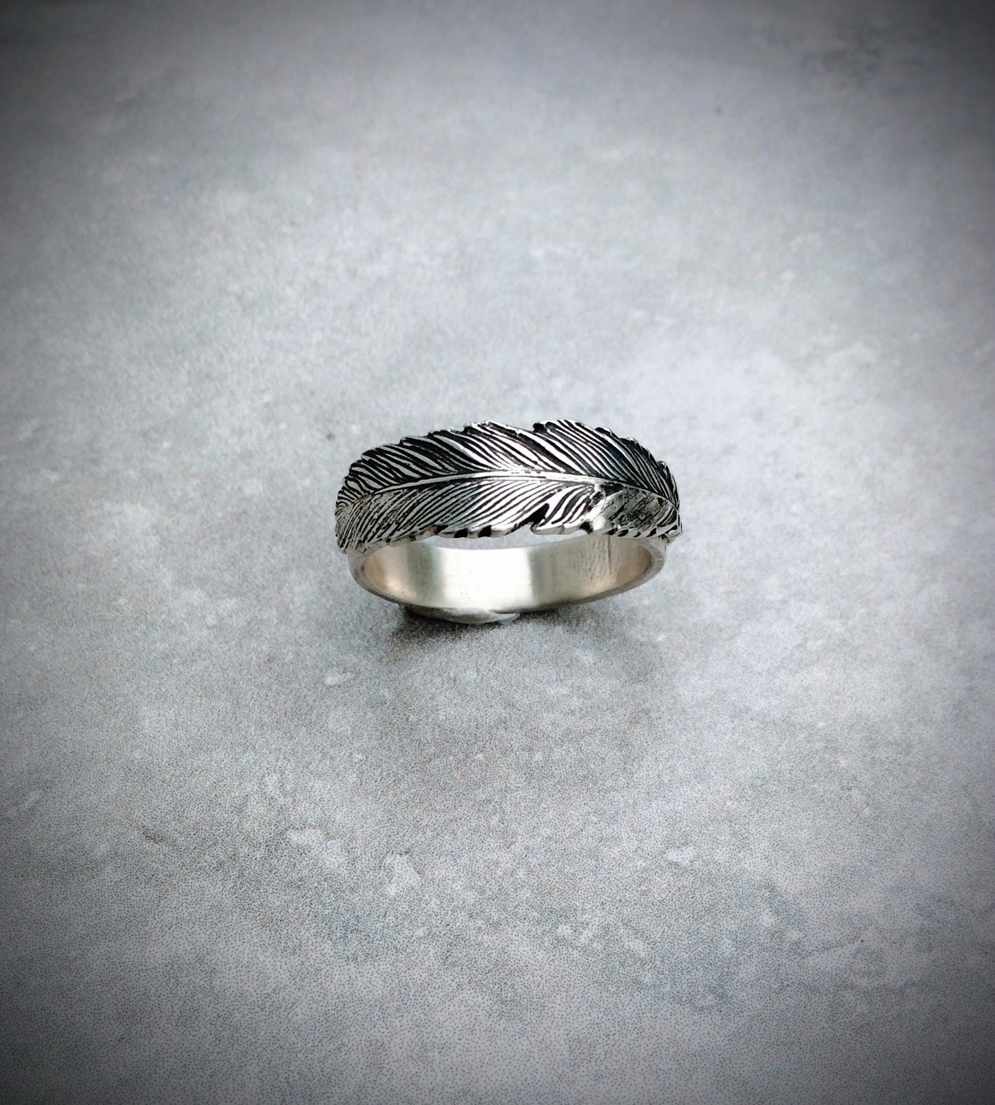 Feather Band Ring