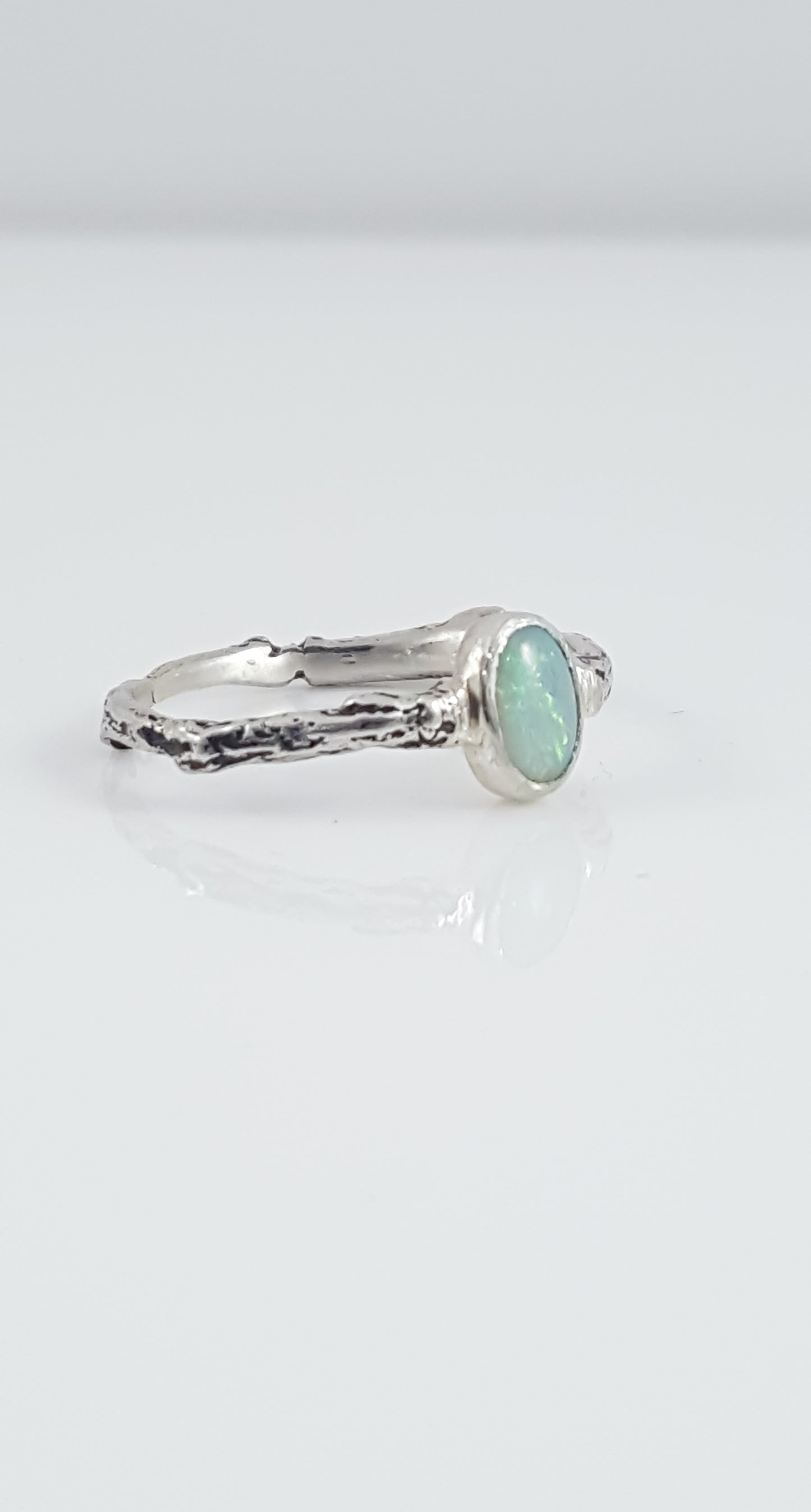 Opal Branch Band Ring