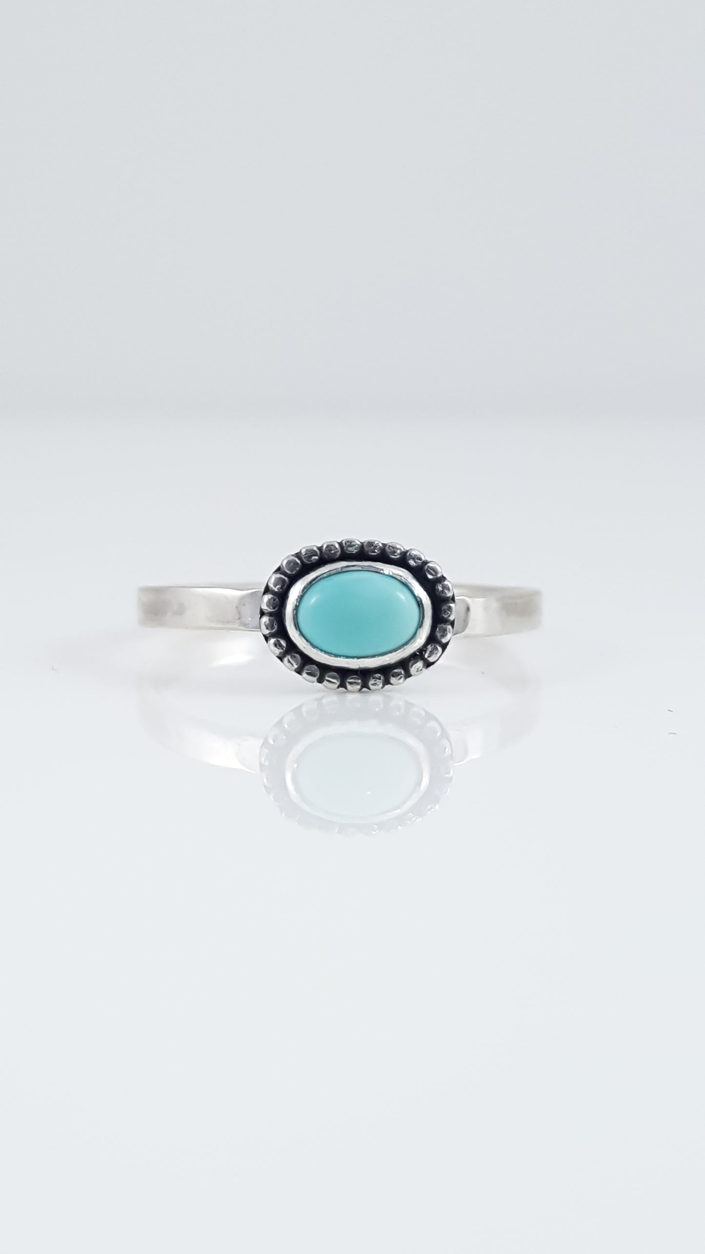 Dainty Sleeping Beauty Turquoise Ring